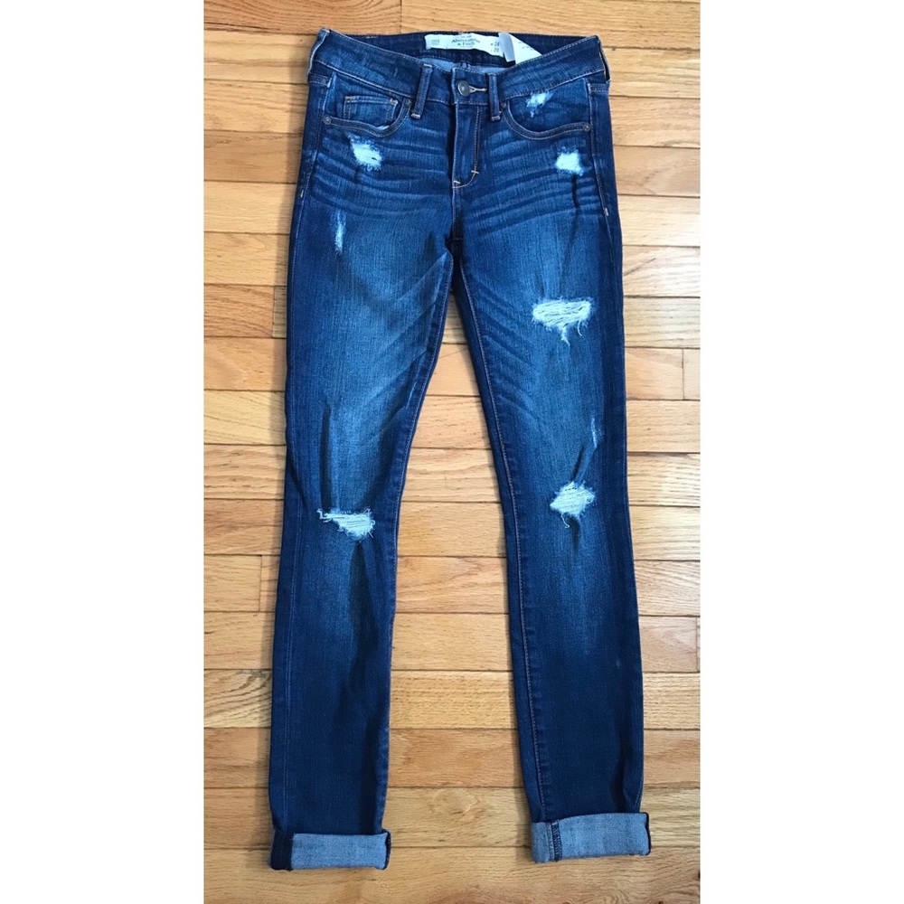 Abercrombie & Fitch Distressed Super Skinny Jeans